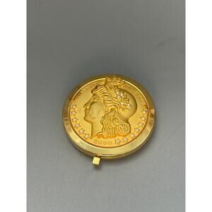 Irving Rice Ltd Ed. Millenium Gold Dual Mirror Compact Swarovski Crystals